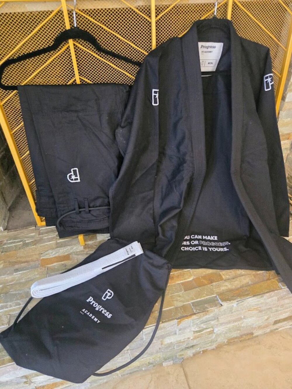 Academy Men's Black Brazilian Jiu-Jitsu Gi